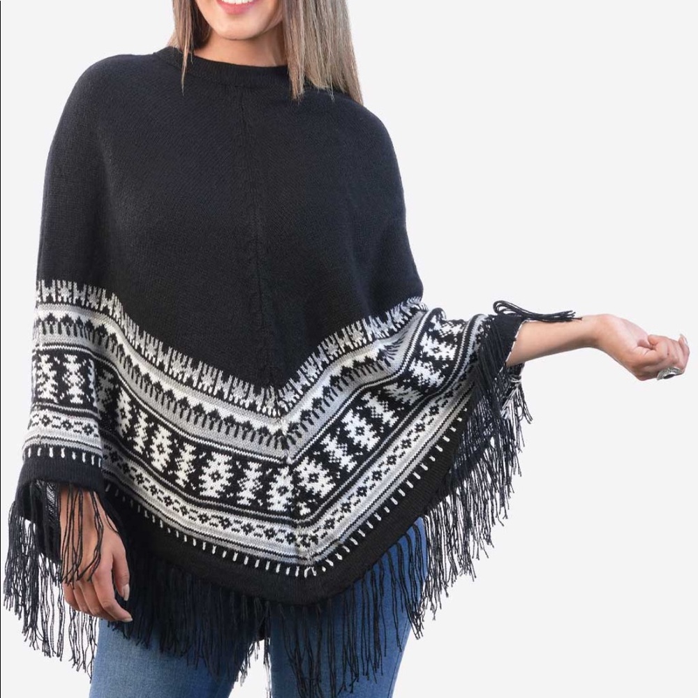Alpaca Poncho for Women, size S